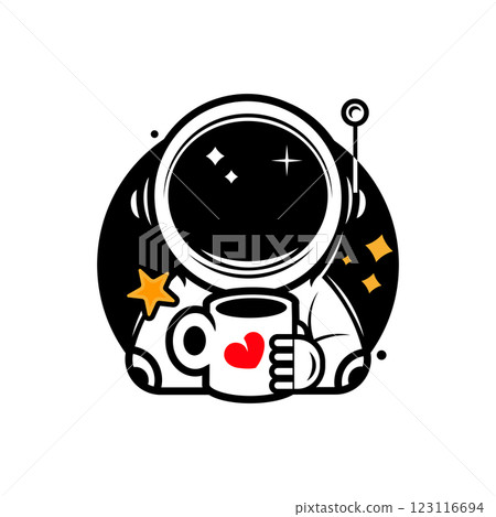 Cute Astronaut Flying On Coffee Space Cartoon Vector Icon Illustration. Science Drink Icon Concept Isolated Premium Vector. Flat Cartoon Cute Astronaut Flying On Coffee Space Cartoon Vector Icon Illustration. Science Drink Icon Concept Isolated Premium Vector. Flat Cartoon 123116694