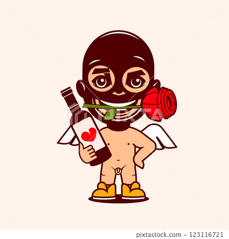 Angel vector icon isolated on white background, illustration 123116721