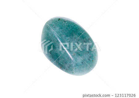 aventurine green mineral stone on white background aventurine green mineral stone on white background 123117026