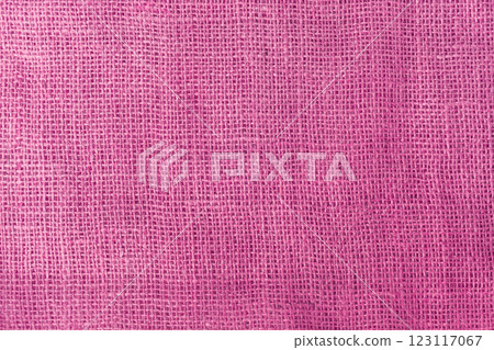 texture fabric burlap for sewing red background color macro 123117067