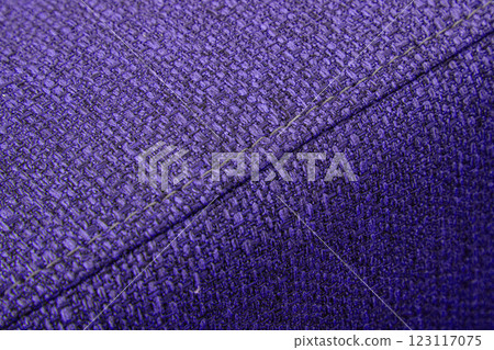 Textured violet furniture fabric with stitching Textured violet furniture fabric with stitching 123117075