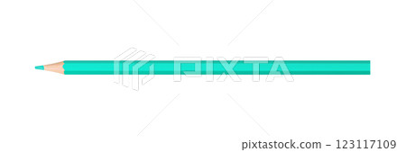 green colored pencil isolated on white background 123117109