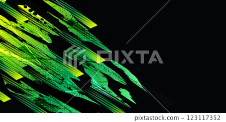 Sport Background Design with Green and Yellow Gradient Brush Strokes and Halftone Effect Sport Background Design with Green and Yellow Gradient Brush Strokes and Halftone Effect 123117352