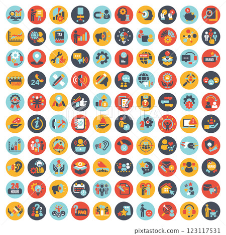 Customer service, branding, influencer, contact icon set. Contact us, follower, marketing, leadership, influence, content, community and customer icons. Support and satisfaction icon set. Vector set Customer service, branding, influencer, contact icon set. Contact us, follower, marketing, leadership, influence, content, community and customer icons. Support and satisfaction icon set. Vector set 123117531