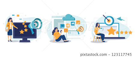 marketing, online, vector 123117745