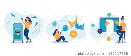 concept, online, vector 123117886