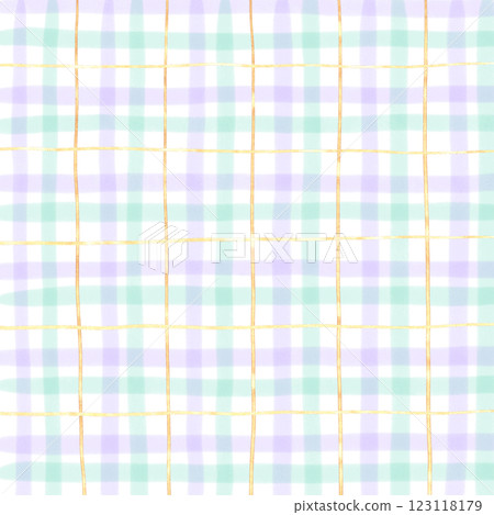 Gold Purple Green Plaid Hand Drawn Background Pattern Overlay Gold Purple Green Plaid Hand Drawn Background Pattern Overlay 123118179