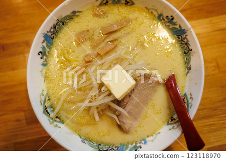 Aomori local ramen (miso curry milk ramen) 123118970