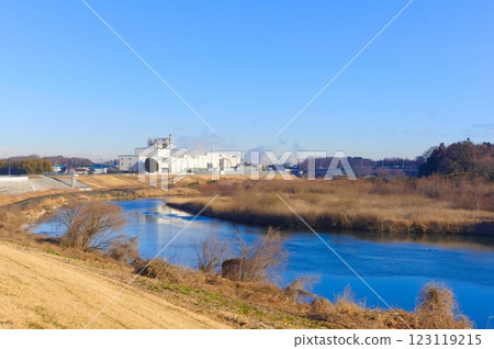 茨城縣常總市鬼怒川自行車道 2025 年 2 月 123119215