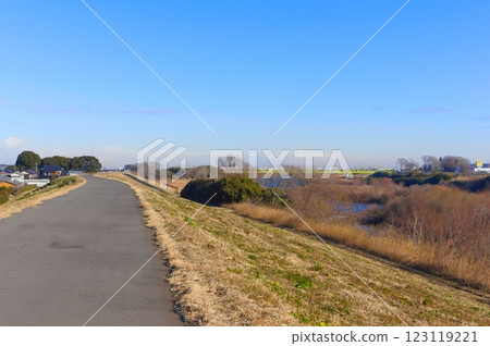 Kinugawa Cycling Road, Joso City, Ibaraki Prefecture February 2025 123119221