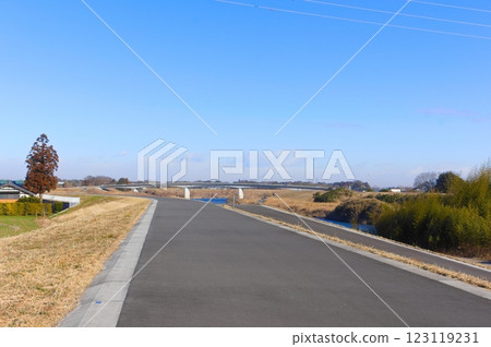 Kinugawa Cycling Road, Joso City, Ibaraki Prefecture February 2025 123119231