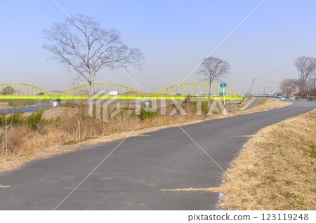 茨城縣常總市鬼怒川自行車道 2025 年 2 月 茨城縣常總市鬼怒川自行車道 2025 年 2 月 123119248