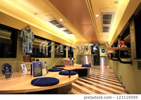 [JR West] Inside the 117 Series Limited Express "WEST EXPRESS Ginga" ~Planet~ (Sanyo Main Line) 123119309