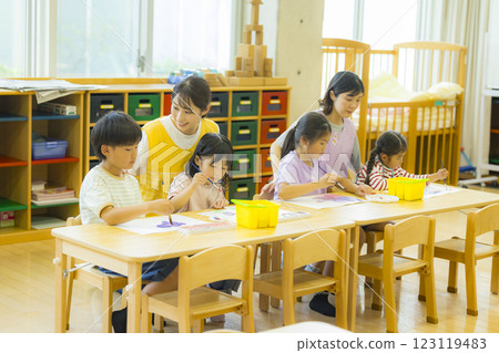 Art class after-school care image 123119483