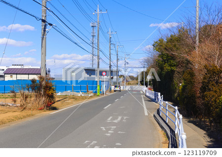 Scenery along the Otsu River in Kashiwa City, Chiba Prefecture, February 2025 Scenery along the Otsu River in Kashiwa City, Chiba Prefecture, February 2025 123119709