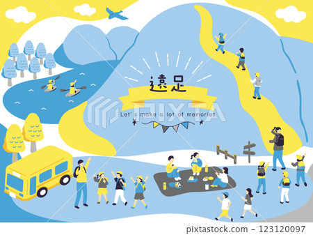 children enjoying an excursion 123120097