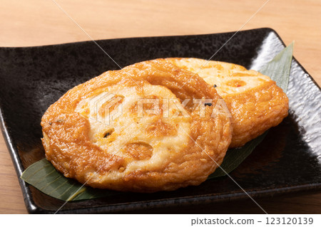 Deep-fried lotus root (Satsumaage) Deep-fried lotus root (Satsumaage) 123120139