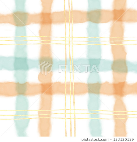 Gold Green Orange Plaid Hand Drawn Background Pattern Overlay Gold Green Orange Plaid Hand Drawn Background Pattern Overlay 123120159
