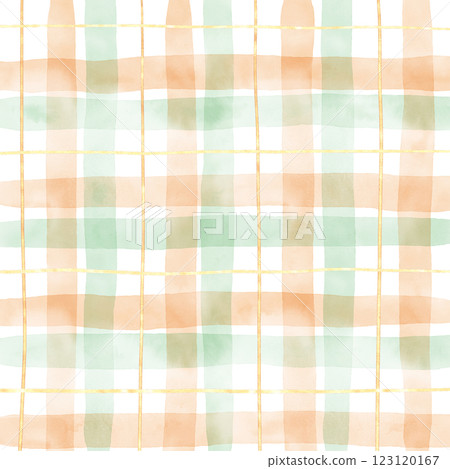 Gold Green Orange Plaid Hand Drawn Background Pattern Overlay Gold Green Orange Plaid Hand Drawn Background Pattern Overlay 123120167