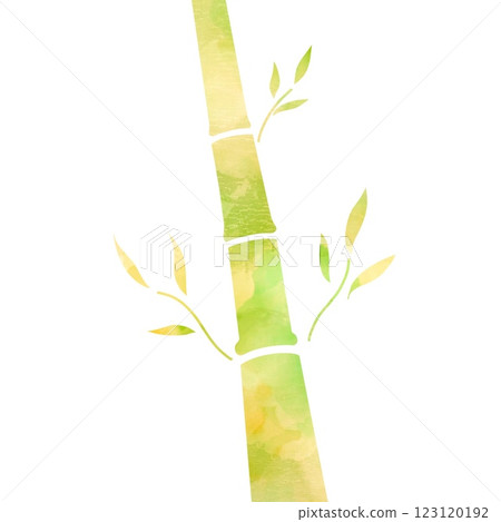 竹水彩插圖 竹水彩插圖 123120192