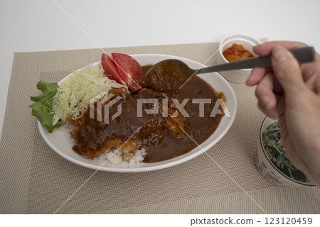 每個人都喜歡的炸肉排咖哩勺 123120459