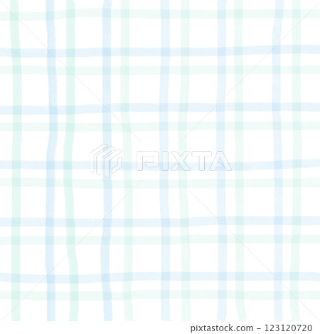 Green Blue Plaid Hand Drawn Background Pattern Overlay 123120720