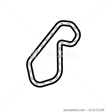 Racing circuit icon vector 123121185