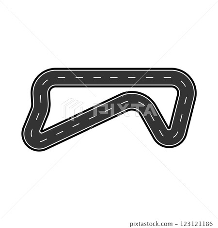 Racing circuit icon vector 123121186