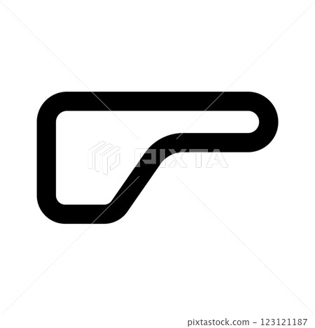 Racing circuit icon vector 123121187