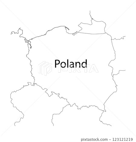 poland map icon vector 123121219