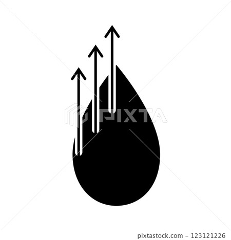 evaporating water icon vector 123121226