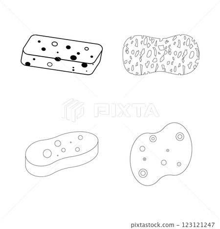 sponge icon vector sponge icon vector 123121247