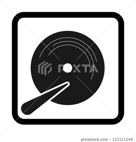 Hard Disk Drive, Hardware HDD Storage icon vector Hard Disk Drive, Hardware HDD Storage icon vector 123121249