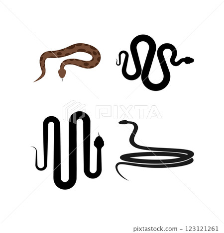 snake vector icon 123121261