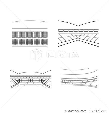 stadium icon vector stadium icon vector 123121262