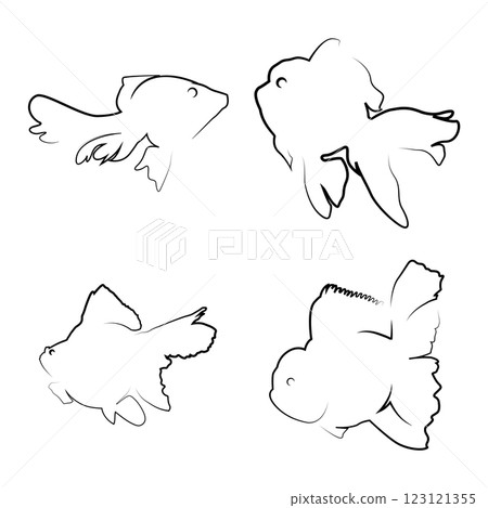 goldfish icon vector goldfish icon vector 123121355