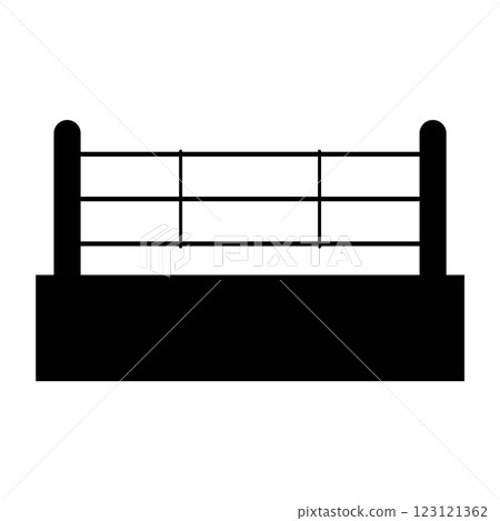 boxing ring icon vector - Stock Illustration [123121362] - PIXTA