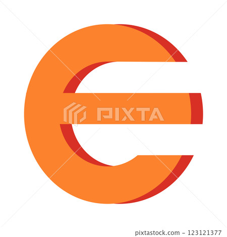 E letter logo vector 123121377
