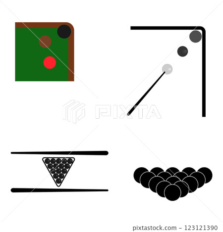 Billiard icon vector 123121390