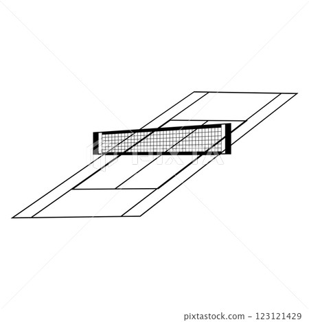tennis court icon vector 123121429