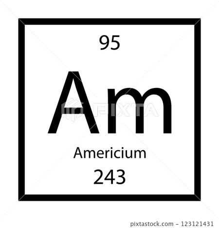 americium icon vector 123121431