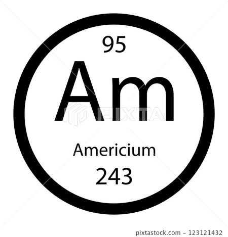 americium icon vector 123121432