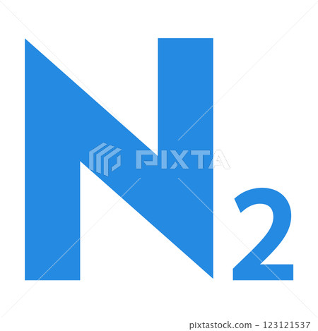 nitrogen symbol vector nitrogen symbol vector 123121537