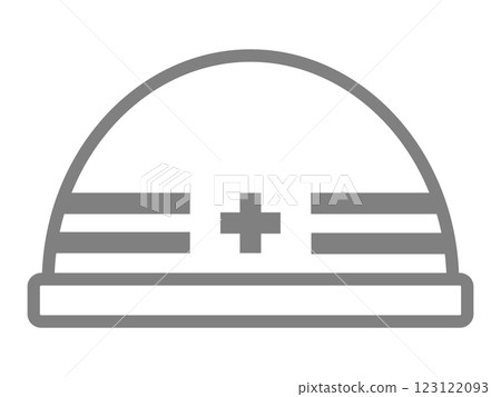 Construction and disaster prevention helmet icon Construction and disaster prevention helmet icon 123122093