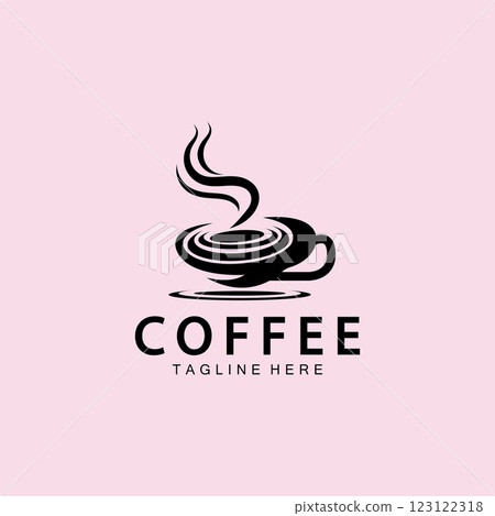 Coffee cup Logo Template vector icon illustration  design 123122318