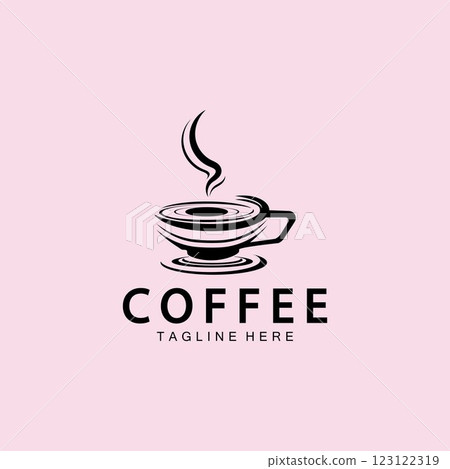 Coffee cup Logo Template vector icon illustration  design 123122319