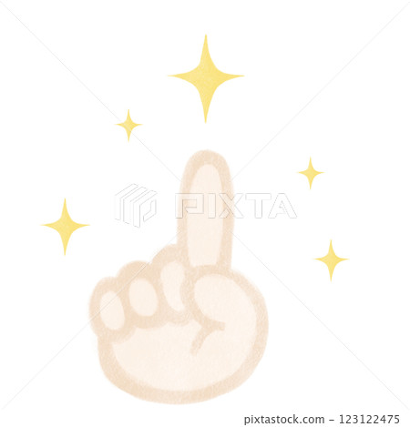 Simple hand illustration: pointing Simple hand illustration: pointing 123122475