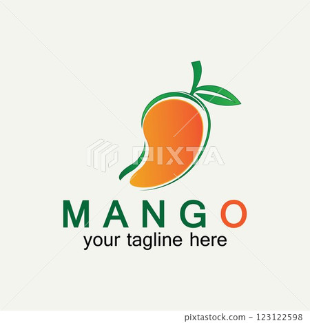 Mango fruit logo vector illustration design template. Mango in flat style. Mango icon. Mango and Healthy Fruit design with modern style. Vector illustration Mango fruit logo vector illustration design template. Mango in flat style. Mango icon. Mango and Healthy Fruit design with modern style. Vector illustration 123122598