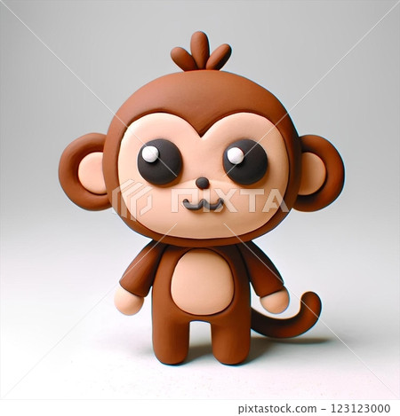 可愛的黏土猴子 123123000
