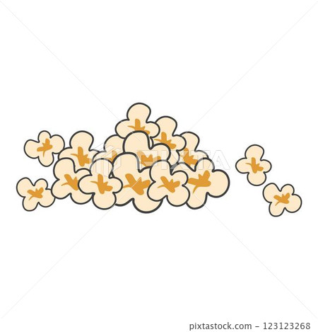 Homemade Kettle Corn Popcorn illustration Homemade Kettle Corn Popcorn illustration 123123268